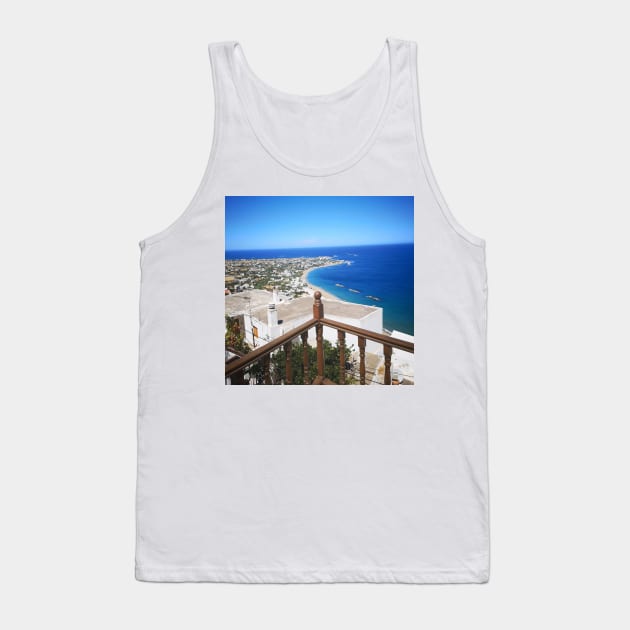 Balcony view of the Aegean Sea Tank Top by GRKiT